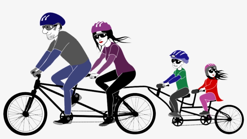 Cycling Png Picture - Family Cycling Png, transparent png download