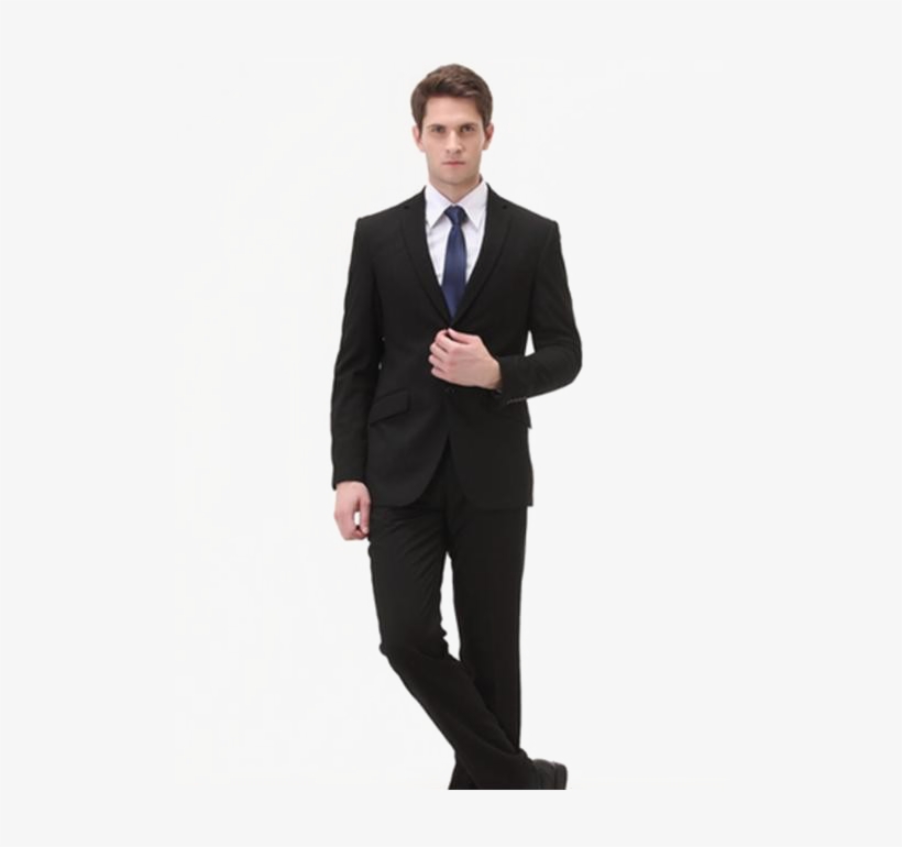 In Black Transparent Image Peoplepng Com - Grey Suit Black Trim, transparent png download