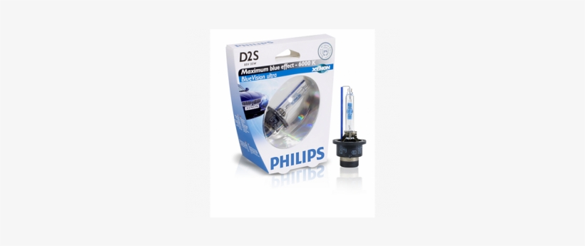 D2s Xenon Hid Globe 6000k - Philips Xenon Bluevision Ultra D2s 85122bvus1 Bulb, transparent png download