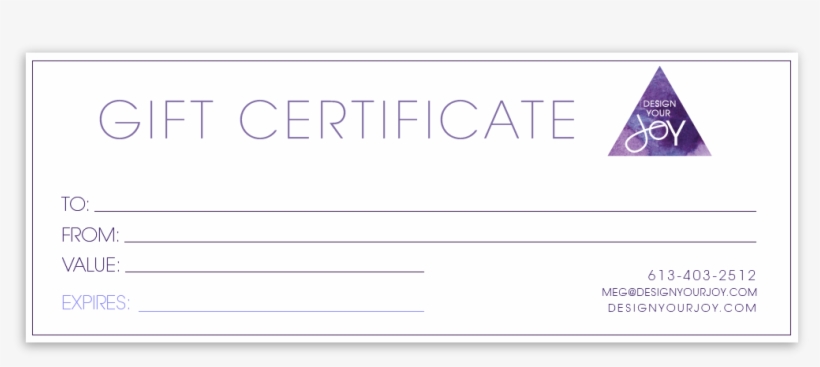Joy Gift Certificates - Moodle, transparent png download