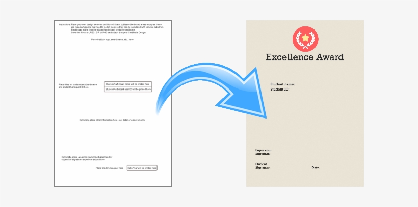 Certificate Template Transformed Into A Certificate - Design, transparent png download