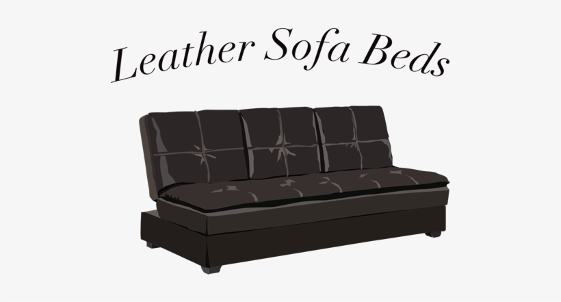 Leather Futon Couch Sofa Beds Intended For Plan - Sofa Bed, transparent png download