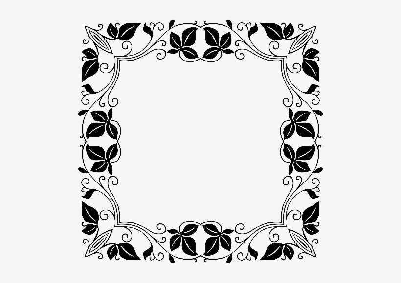Vintage Border With Leaves - Traditional Borders And Frames, transparent png download