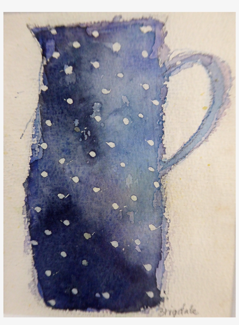 Blue Jug, Watercolour, Harriet Brigdale - Watercolor Painting, transparent png download