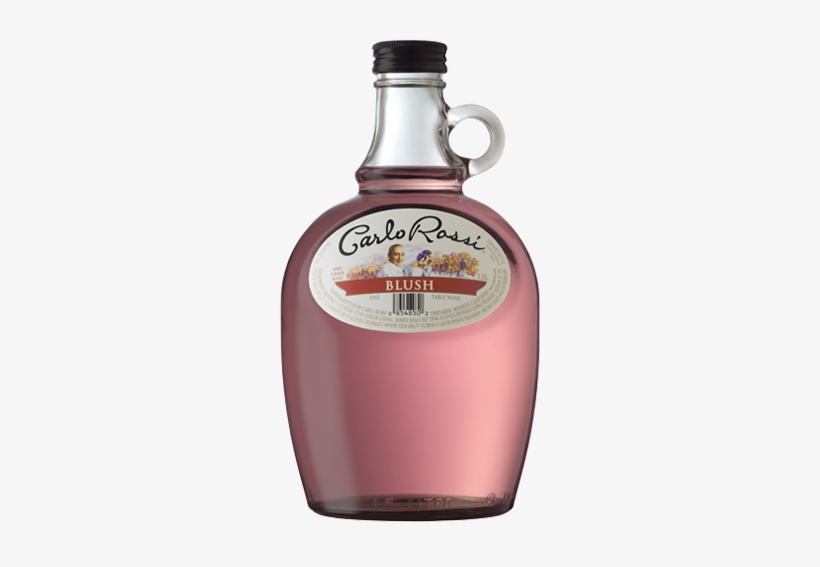 Carlo Rossi Blush, California - 1.5 L Bottle, transparent png download