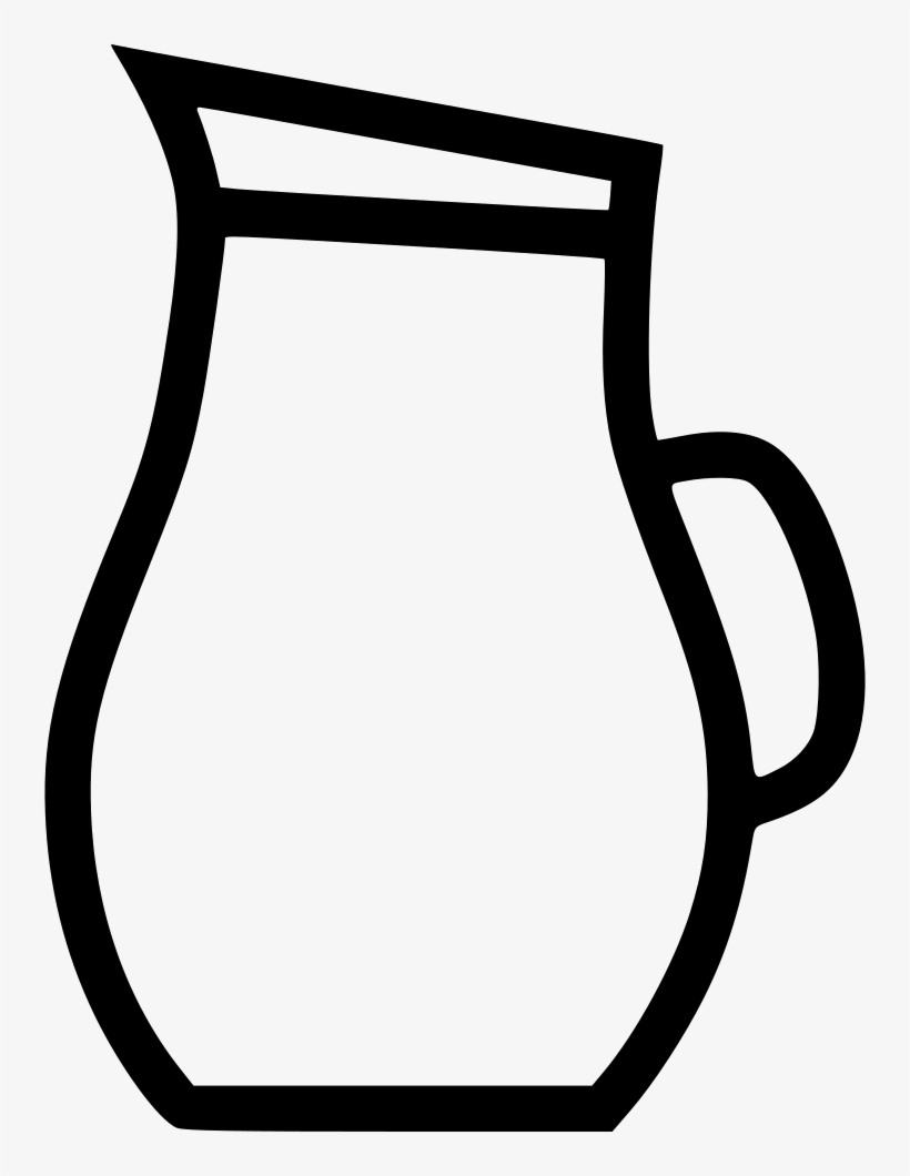 Jug Of Water Comments - Jug Black And White Png, transparent png download
