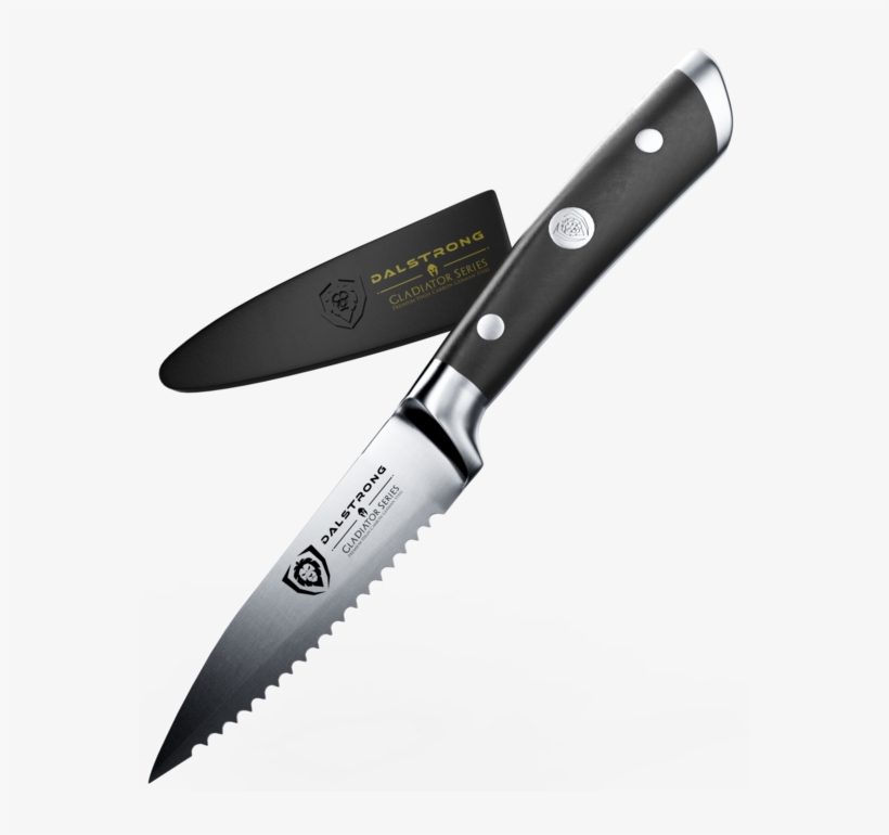 Gladiator Series - Dalstrong Serrated Paring Knife - Gladiator Series, transparent png download