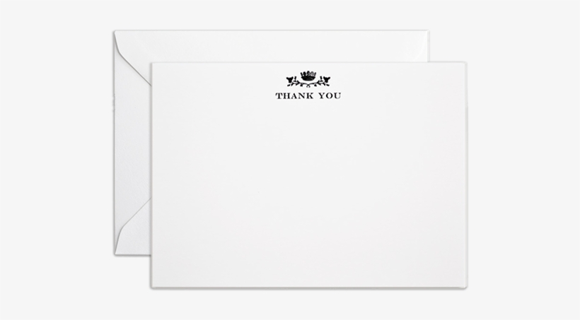 Thank You Card Black - Envelope, transparent png download