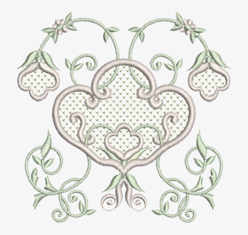 Embroidery Flowers Design Png, transparent png download