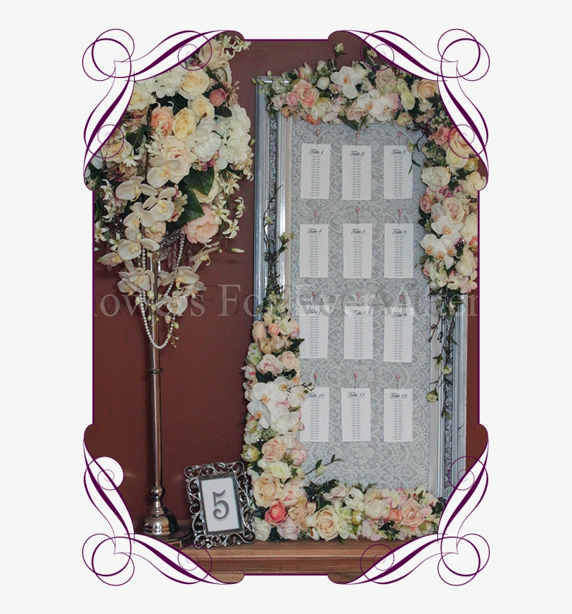 Our New Flower Wall Flowers For Ever After Artificial - Silver Photo Frames Designs For Table, transparent png download