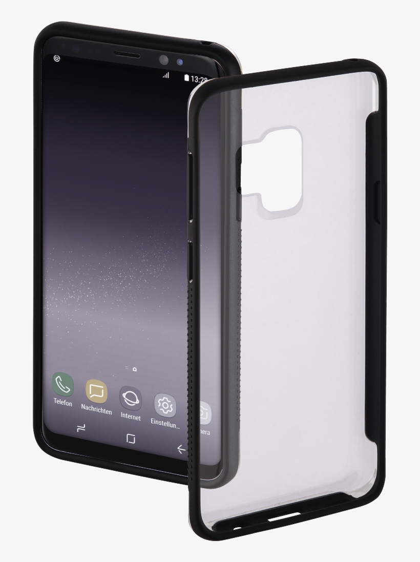 "frame" Cover For Samsung Galaxy S9, Transparent/black - Hama Frame, transparent png download