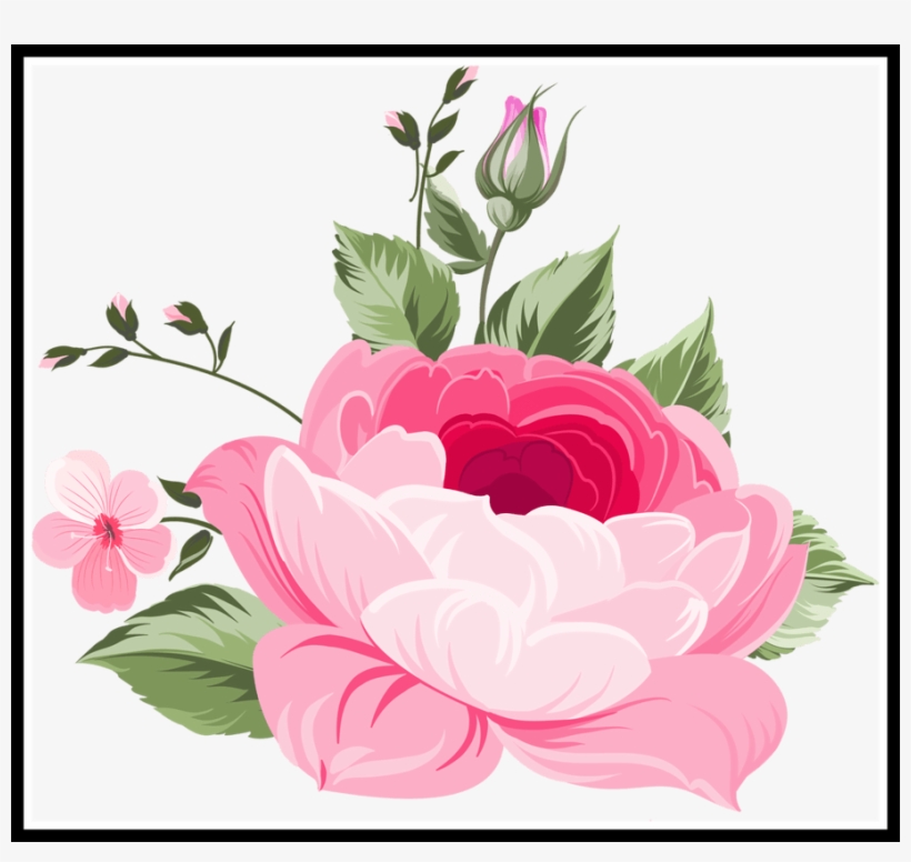 Flower Bouquet Png Transparent Vector Black And White - Цветы Для Фотошопа, transparent png download
