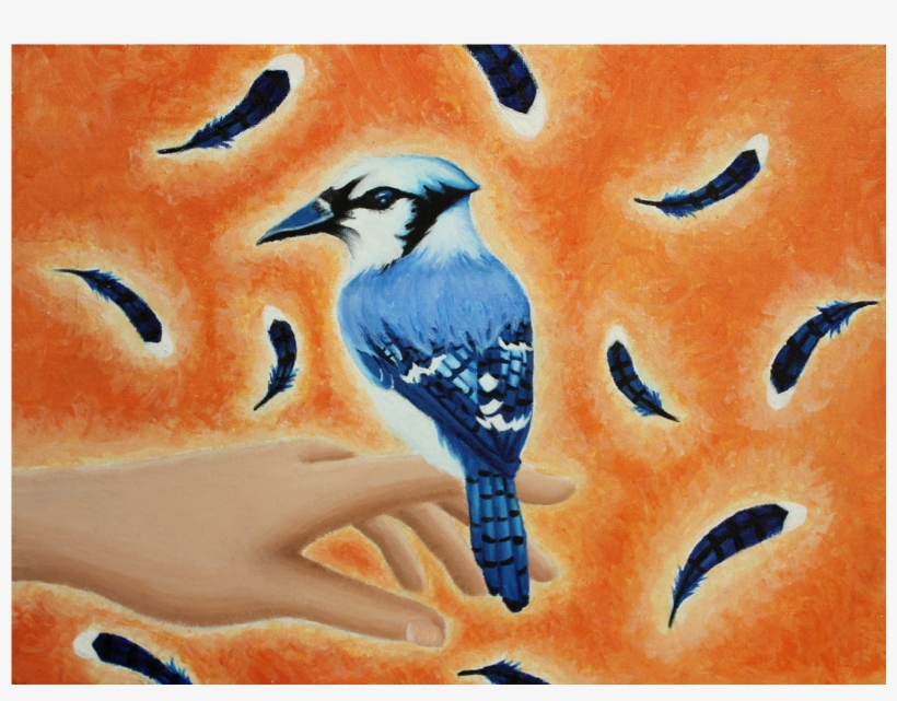 Feathery Friend - Blue Jay, transparent png download
