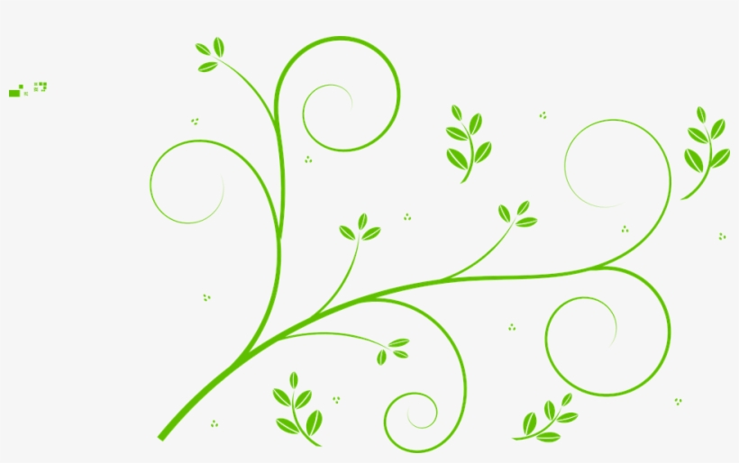 Floral Design 307132 960 720 - Green Vine Clip Art, transparent png download