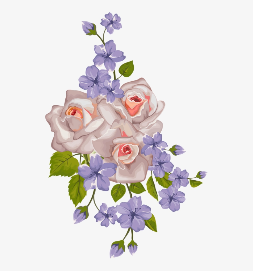 Nature Illustration, Botanical Illustration, Vintage - Clipart Flower Corner Watercolor, transparent png download