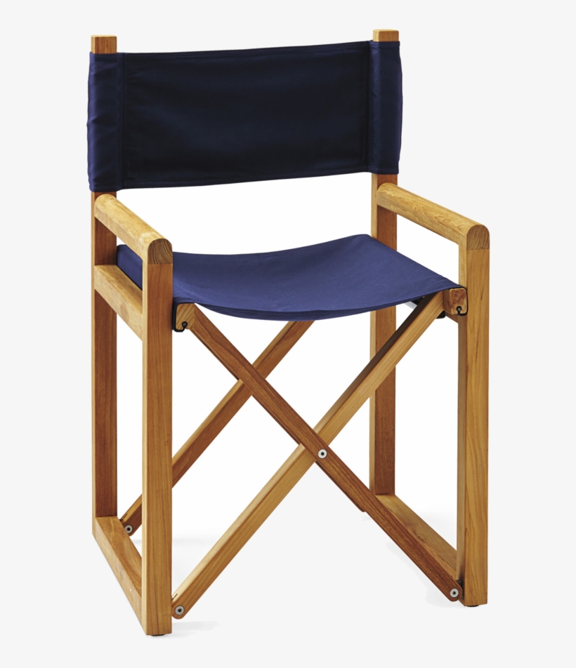 Navy Director's Chair - Serena & Lily Director's Chair Solid Canvas Navy, transparent png download