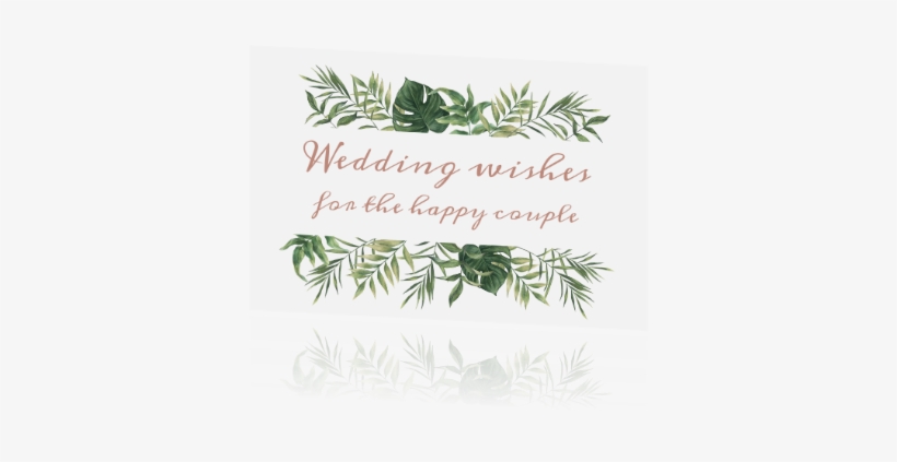 Beautiful Wedding Wishes Cards Rosegold Beautiful Botanics - Blowfish Black Ankle Wedge Boots, transparent png download