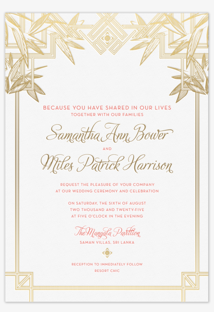 Thai Invitation - Decoration, transparent png download