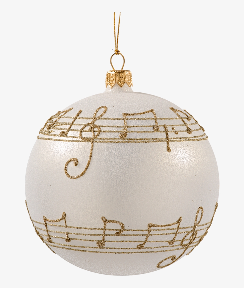 Christmas Bauble With Musical Notes , 8 Cm - Rothenburg Ob Der Tauber, transparent png download