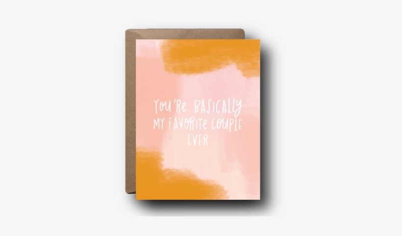 Favorite Couple Wedding Greeting Card - Greeting Card, transparent png download