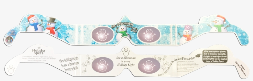 Snowman 3d Glasses - Polarized 3d System, transparent png download