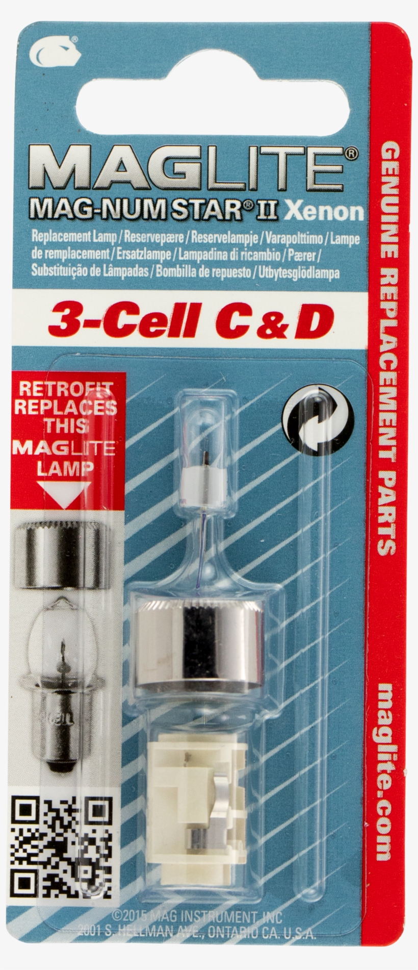 Mlt Lmxa301 3d Mag Star Bulb 1/cd - Maglite 6 Cell Replacement Lamp, transparent png download
