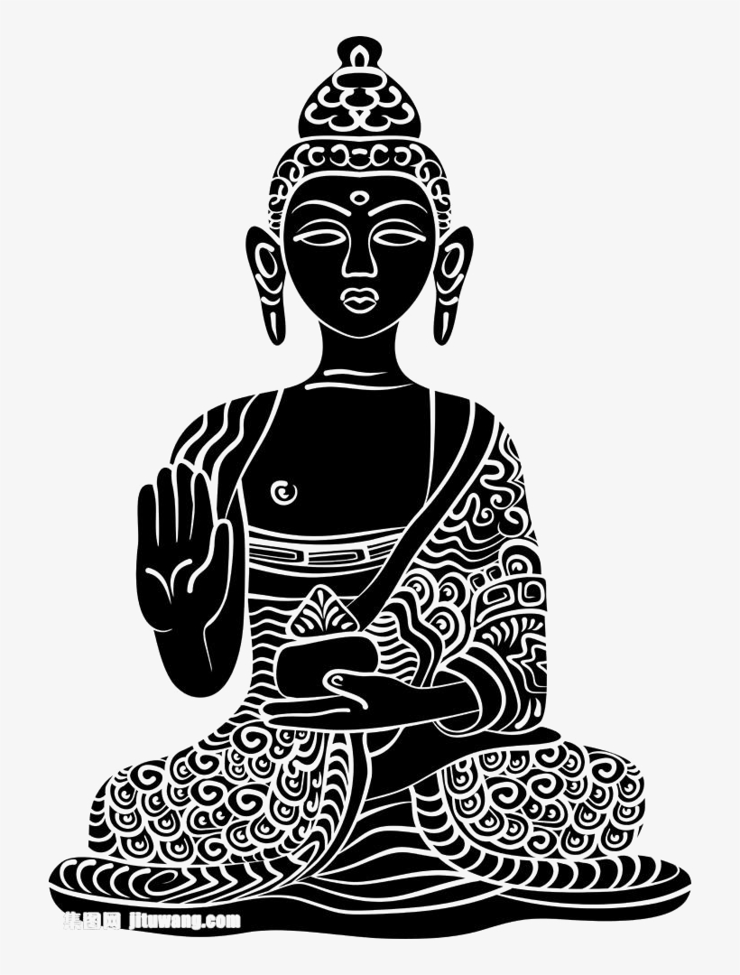 Png Stock Buddhahood Silhouette The Art Style Of Sakyamuni - Silueta Buda, transparent png download
