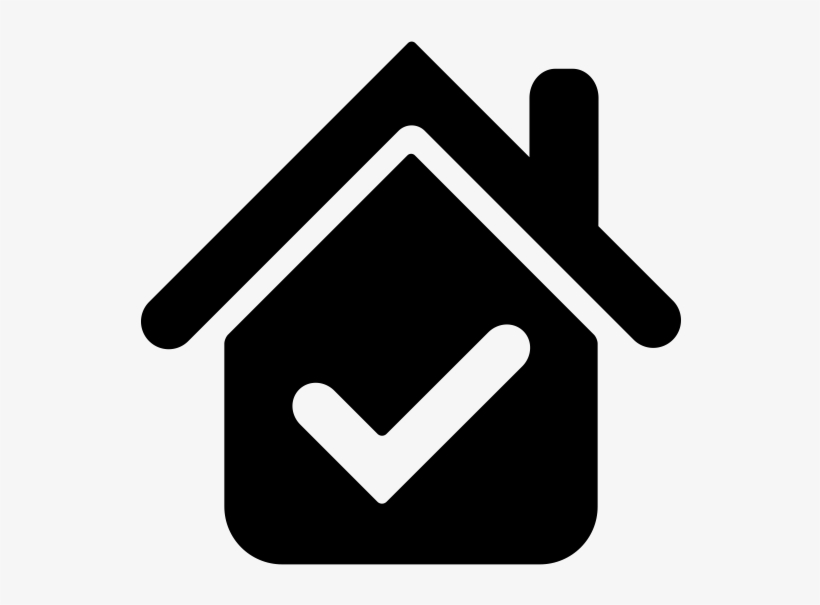 Verified Home Rubber Stamp - House Icon White Background, transparent png download