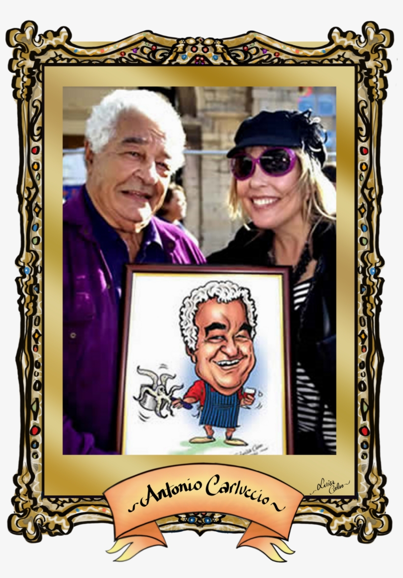 Antonio Carluccio Caricature Drawn By Luisa Calvo - Caricature, transparent png download
