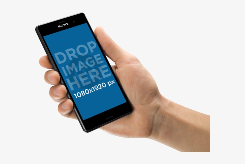 Image - Hand With Android Phone, transparent png download