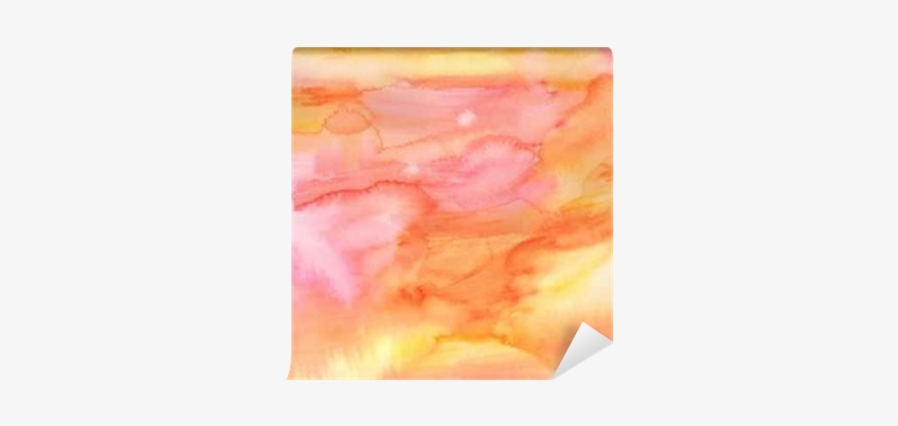 Abstract Watercolor Background Self-adhesive Wall Mural - Mural, transparent png download