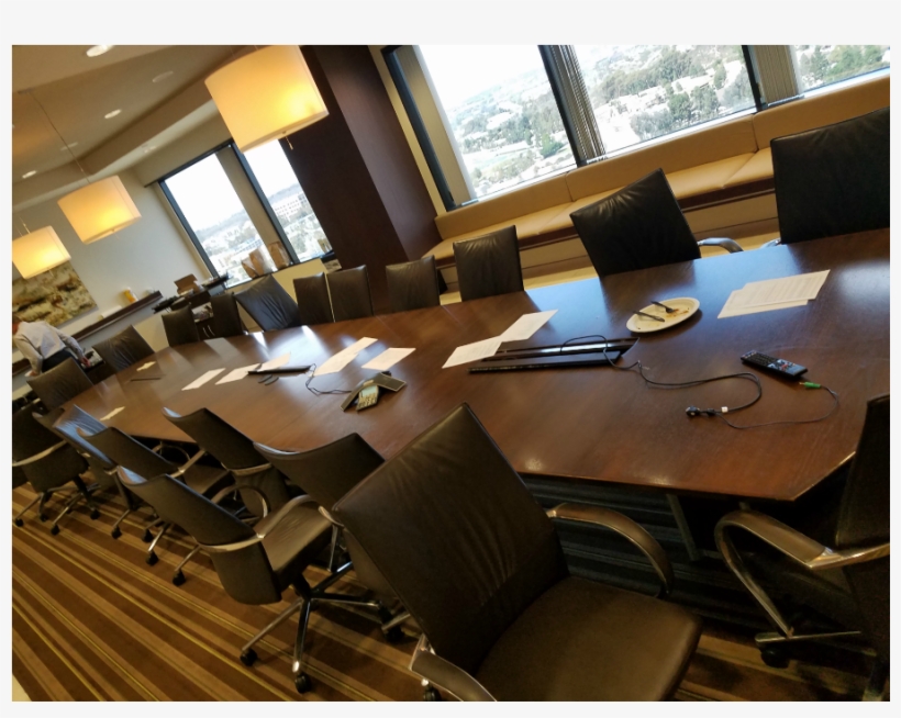 Dark Walnut 24'x5′ Conference Table Gently Used, transparent png download
