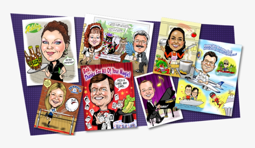 Caricatures Make Great Holiday Gifts, Birthday Gifts, - Banner, transparent png download