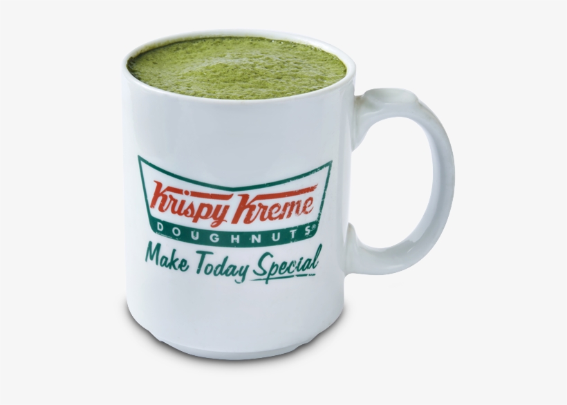 Hot Green Tea Latte - Krispy Kreme Doughnuts, transparent png download