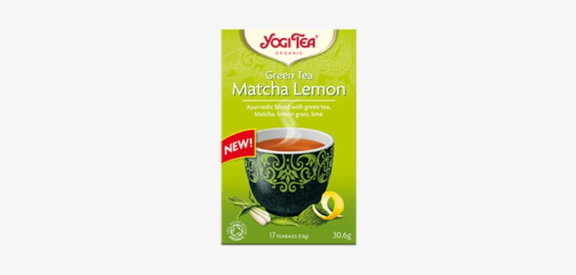 Yogi Tea Green Tea Matcha Lemon Organic 17 Tea Bags - Yogi Tea Matcha Lemon, transparent png download