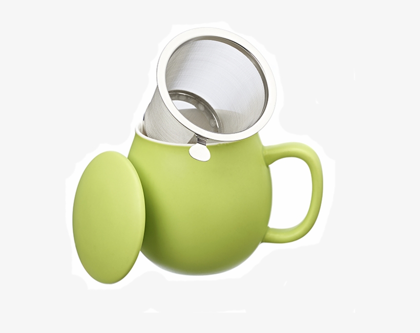 Camilla Tea Mug With Lid And Stainless Steel Infuser, - Mug, transparent png download