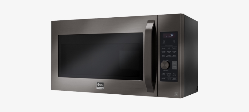 Black Stainless Steel Over The Range Microwave Oven, transparent png download