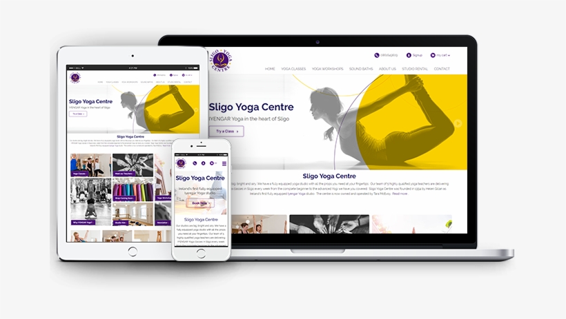 Website Design For Sligo Yoga Centre - Web Page, transparent png download