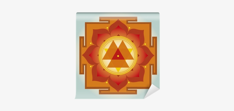 Durga Yantra Vector Illustration Wall Mural • Pixers® - Yantra, transparent png download