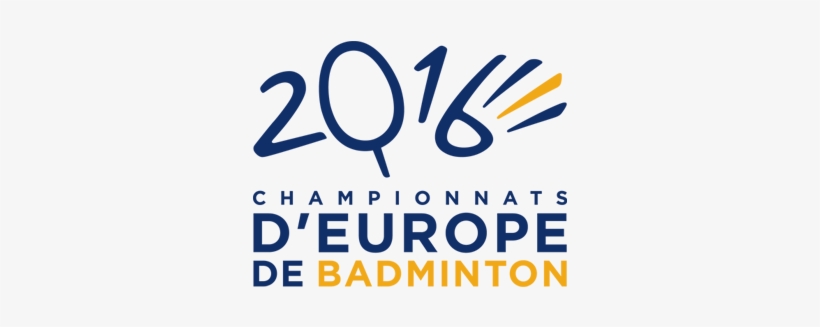 Championnats D'europe De Badminton 2016 Logo - Championnat Badminton, transparent png download