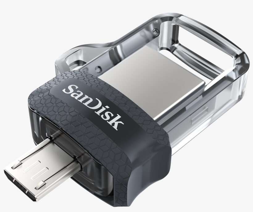 Sandisk Ultra Dual Drive M3 - Sandisk 32gb Ultra Dual Drive M3.0, transparent png download