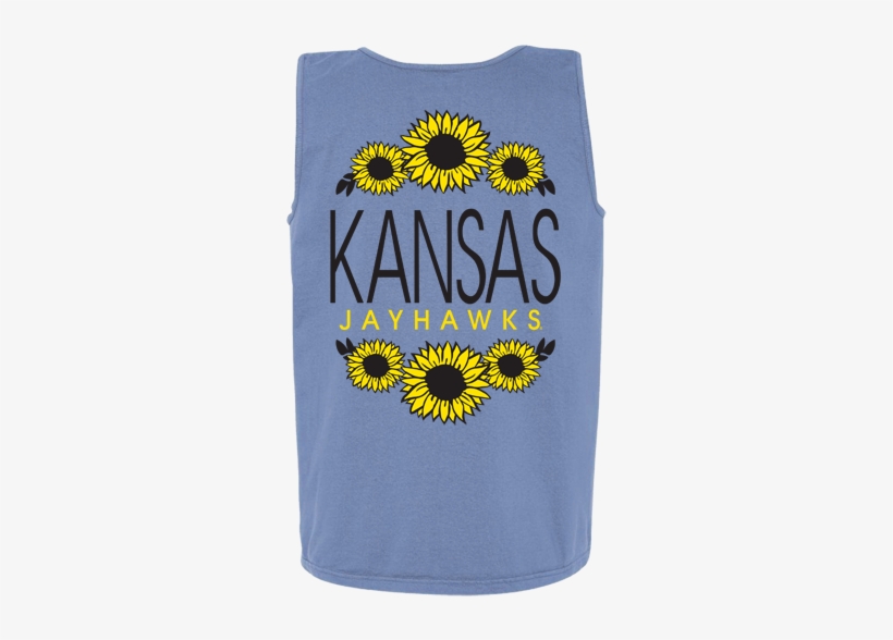 Kansas Jayhawks Sunflower Border Design Comfort Colors - University Of Kansas, transparent png download