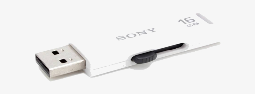 Pen Drive Sony 16 Gb (white) - Sony Micro Vault Usm-m, transparent png download