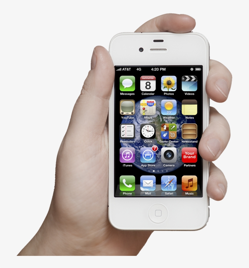 Mobile - Mobile App Hands, transparent png download