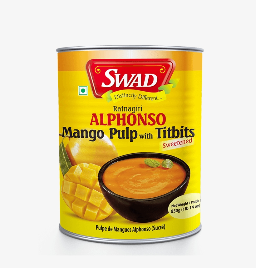 Swad Alphonso Mango Pulp, 450g, transparent png download