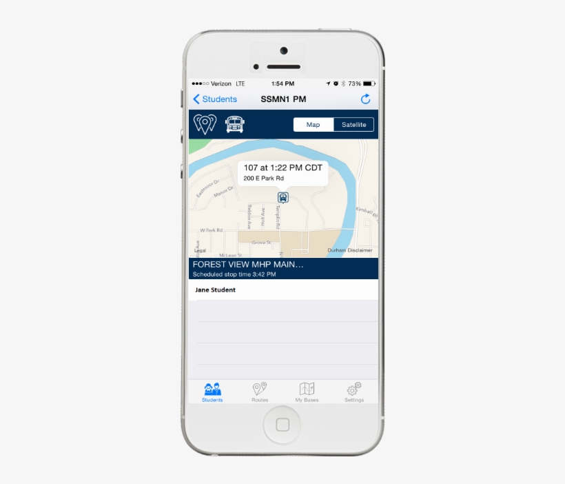 Durham Bus Tracker Phone Image - Bus, transparent png download