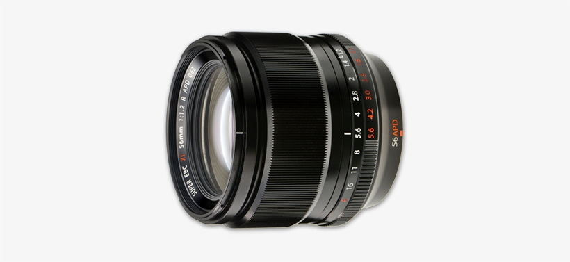 A Fast Aperture Medium-telephoto Lens That Offers Both - Fujifilm Fujinon Xf 56mm F1.2 R Apd Lens, transparent png download