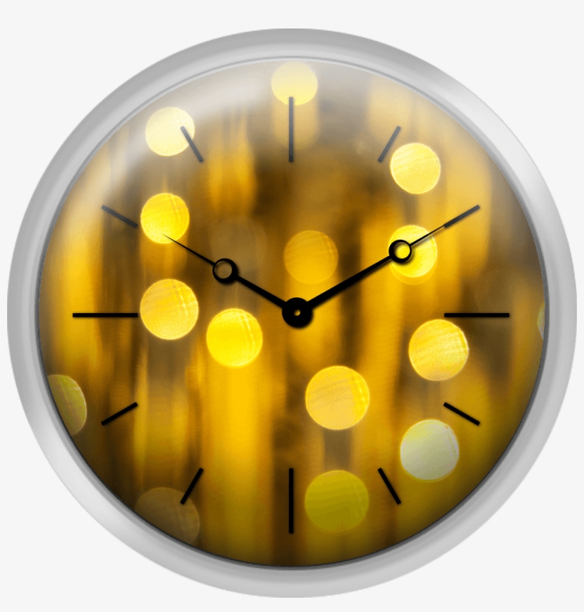 Abstract Spots Of Light - Wall Clock, transparent png download