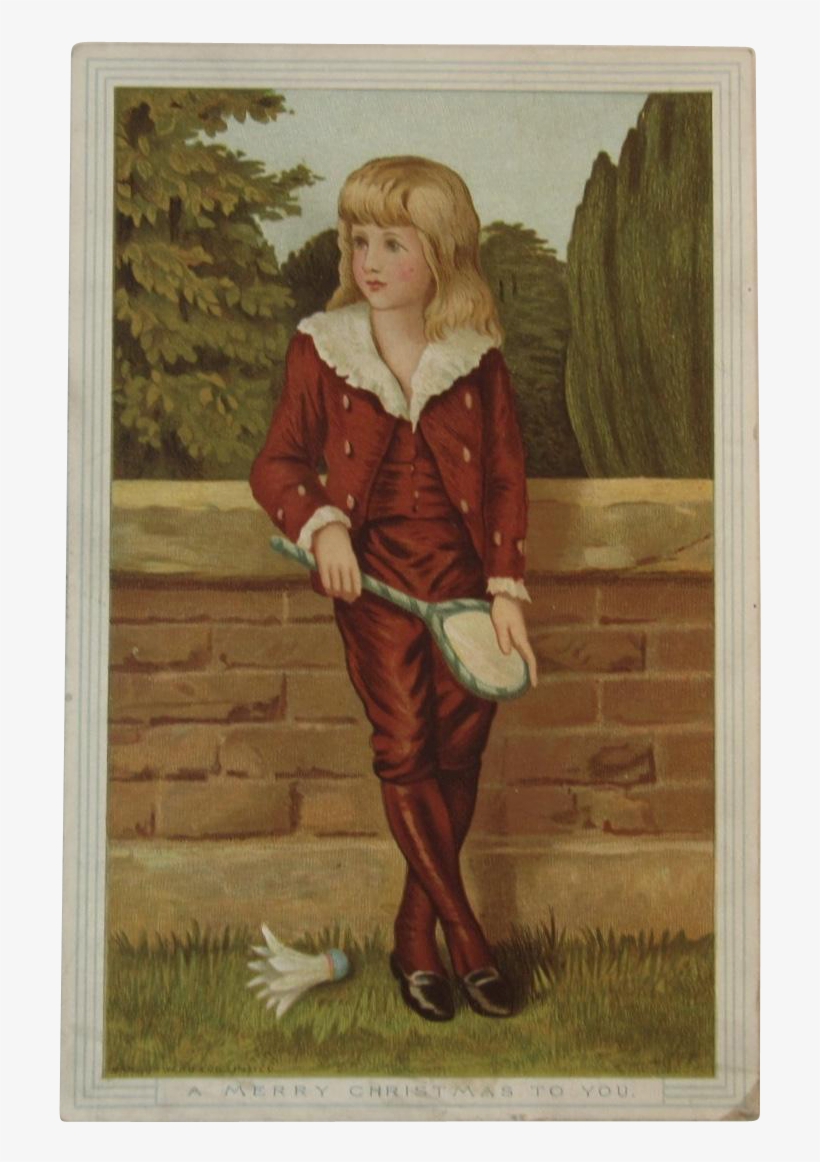 Marcus Ward Christmas Card Victorian Chromolithograph - Picture Frame, transparent png download