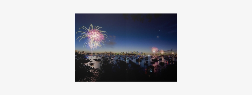 Sydney Harbour New Years Eve Fireworks Poster • Pixers® - Samoa Apia New Years, transparent png download